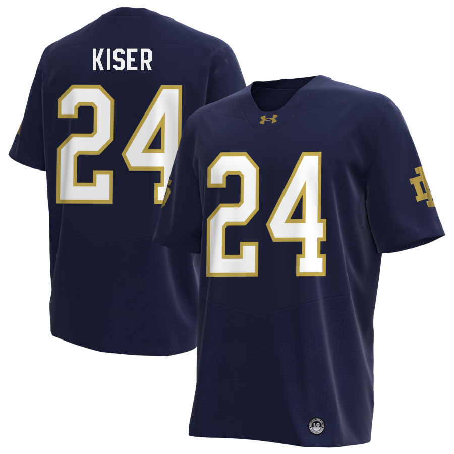 Jack Kiser Notre Dame Jerseys, UND Fighting Irish College Football Apparels Stitched-Navy